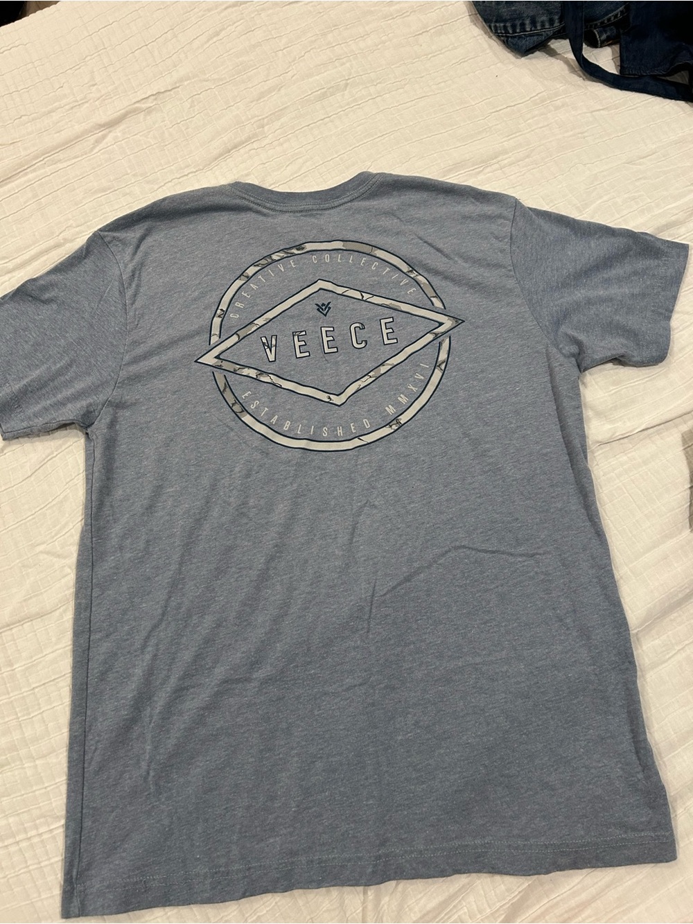 VEECE Creative Collective Men’s Graphic T-Shirt Blue Gray Size L